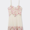 Babydoll em tule e renda com estampado Pretty Flowers Babydoll em tule e renda com estampado Pretty Flowers