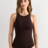 Body com alças em bambu fresco Body com alças em bambu fresco