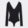 Body de manga comprida Fresh Bamboo com decote em V profundo Body de manga comprida Fresh Bamboo com decote em V profundo