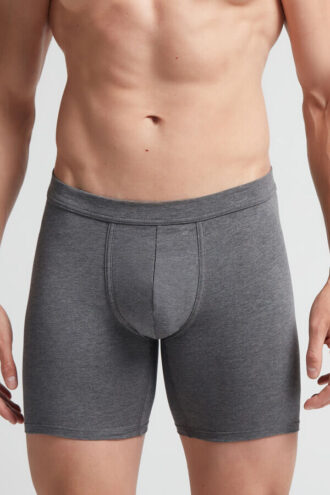 Boxers compridos de algodão superior