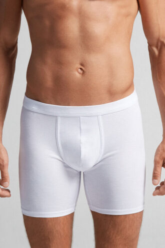 Boxers compridos em algodão superior Boxers compridos em algodão superior