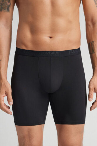 Boxers compridos em microfibra