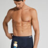 Boxers de algodão superior com estampado de ursinho a comer gelado Boxers de algodão superior com estampado de ursinho a comer gelado