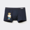 Boxers de algodão superior com estampado de ursinho a comer gelado Boxers de algodão superior com estampado de ursinho a comer gelado