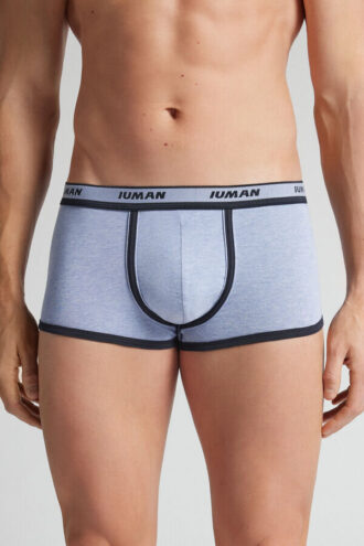 Boxers de algodão superior com logótipo