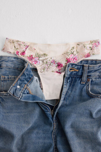 Brazilian Fio dental com estampado Pretty Flowers