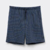 Calções de algodão com estampado às riscas Calções de algodão com estampado às riscas