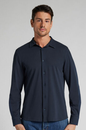 Camisa de piqué de algodão