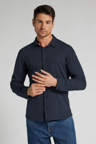 Camisa de piqué de algodão