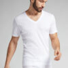 Camiseta com decote em V em algodão mercerizado premium Camiseta com decote em V em algodão mercerizado premium