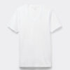 Camiseta com decote em V em algodão mercerizado premium Camiseta com decote em V em algodão mercerizado premium