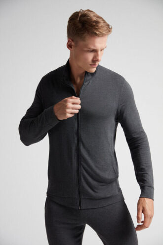 Camisola com fecho em seda e modal
