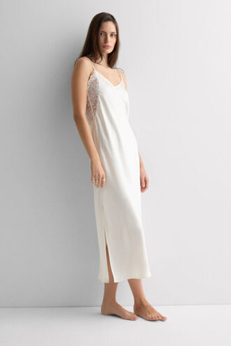 Camisola longa de seda Ethereal Embrace
