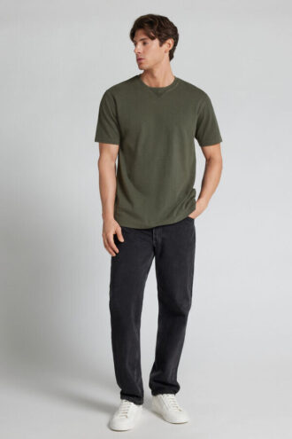 Coleção Lavada T-shirt em piqué