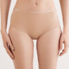 Cueca de cintura alta em microfibra e renda Cueca de cintura alta em microfibra e renda