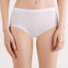 Cueca de cintura alta em microfibra e renda Cueca de cintura alta em microfibra e renda