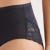 Cueca de cintura alta em microfibra e renda Cueca de cintura alta em microfibra e renda