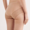 Cueca de cintura alta em microfibra e renda Cueca de cintura alta em microfibra e renda