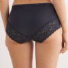 Cueca de cintura alta em microfibra e renda Cueca de cintura alta em microfibra e renda
