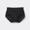 Cueca de cintura alta em microfibra e renda Cueca de cintura alta em microfibra e renda