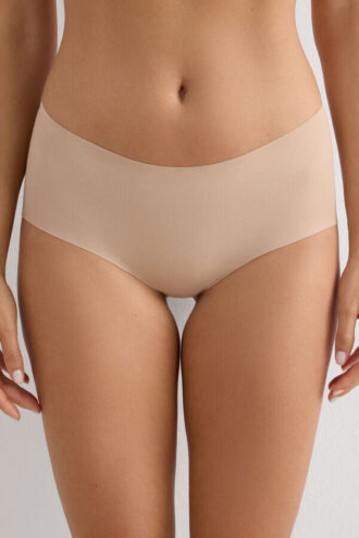 Cueca hipster sem costuras em algodão