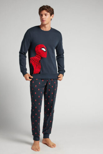 Pijama comprido de algodão Spider-Man Marvel