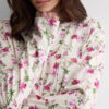 Pijama comprido em algodão superior com estampado Pretty Flowers Pijama comprido em algodão superior com estampado Pretty Flowers
