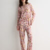 Pijama comprido Fresh Bamboo com estampado floral Pijama comprido Fresh Bamboo com estampado floral
