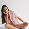Pijama curto com botões Love Club Modal Pijama curto com botões Love Club Modal