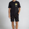 Pijama curto de algodão com estampado Beer Pijama curto de algodão com estampado Beer