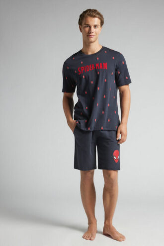 Pijama curto de algodão Spider-Man Marvel