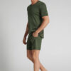 Pijama curto de algodão superior Pijama curto de algodão superior