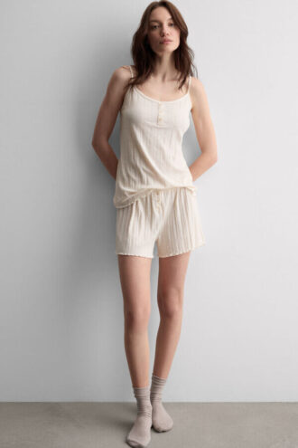 Pijama curto Sweet Pointelle