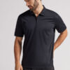 Polo de manga curta com fecho em algodão mercerizado premium Polo de manga curta com fecho em algodão mercerizado premium