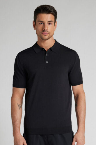 Polo em viscose e nylon