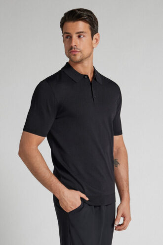 Polo em viscose e nylon