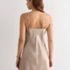 Slip de seda com detalhes em renda Slip de seda com detalhes em renda