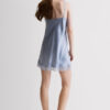 Slip de seda com detalhes em renda Slip de seda com detalhes em renda