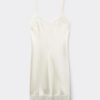 Slip de seda com detalhes em renda Slip de seda com detalhes em renda