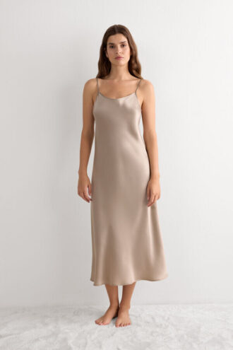 Slip midi em seda
