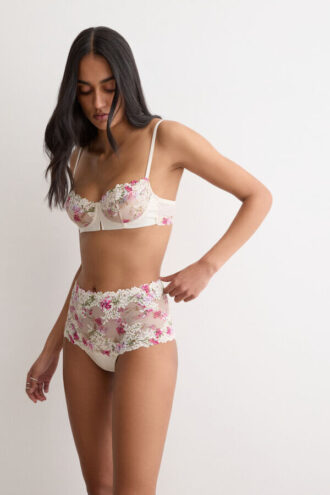 Soutien balconette Denise com estampado de Pretty Flowers