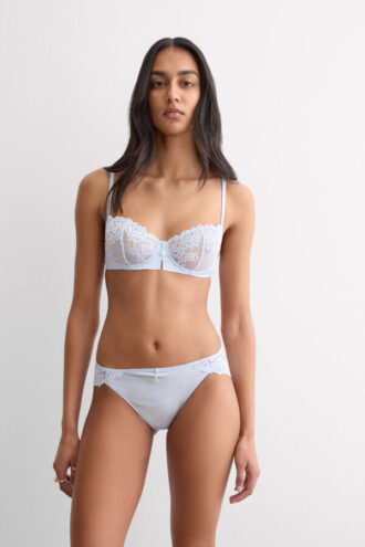 Soutien balconette Denise de seda e renda Silky Flowers