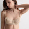 Soutien balconette Denise de seda e renda Silky Flowers Soutien balconette Denise de seda e renda Silky Flowers