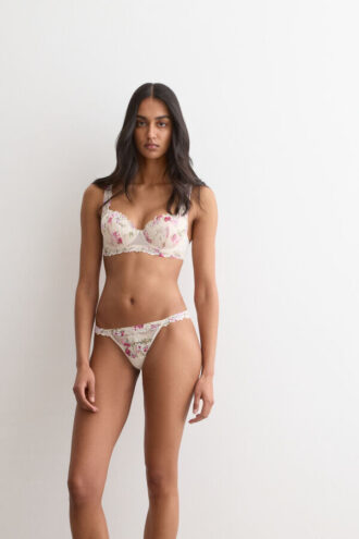 Soutien balconette Sofia com estampado Pretty Flowers