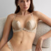 Soutien push-up de seda e renda Silky Flowers Monica
