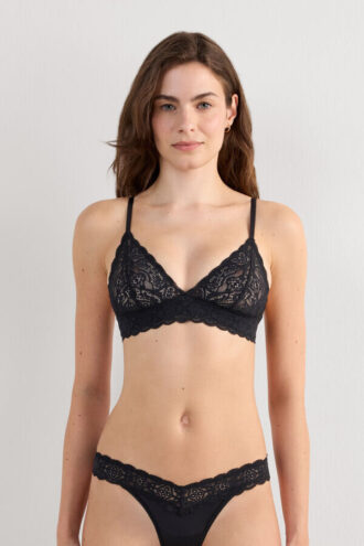 Soutien triangular de renda Emma