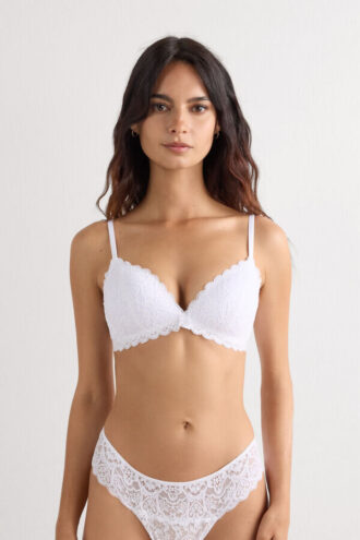 Soutien triangular de renda Tiziana