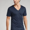 T-shirt com decote em V em algodão mercerizado premium T-shirt com decote em V em algodão mercerizado premium