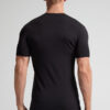 T-shirt com decote em V em algodão superior elástico T-shirt com decote em V em algodão superior elástico