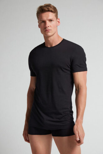 T-shirt em algodão extrafino superior T-shirt em algodão extrafino superior